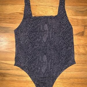 Acacia River Bodysuit - Black snake lining - XL
